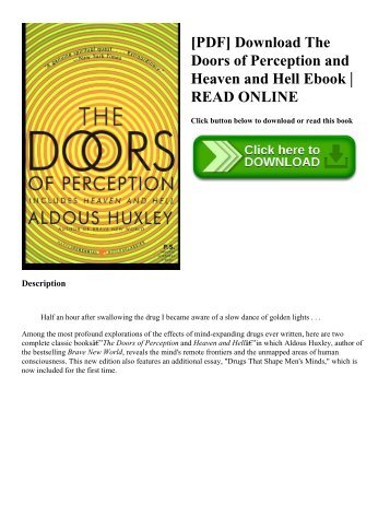 The Doors Of Perception And Heaven And Hell Pdf
